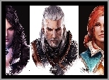 Triss Merigold, Z gier, Twarze, Geralt z Rivii, Wiedżmin 3, Yennefer z Vengerbergu